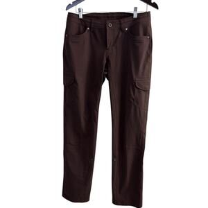 Kuhl Free Flex Roll Up Pants Womens 8 Regular Brown Hiking Outdoor Trail 32.5"